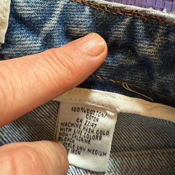 Talbots ladies denim cut off short size 10 hand painted stars and stripes - Picture 8 of 12